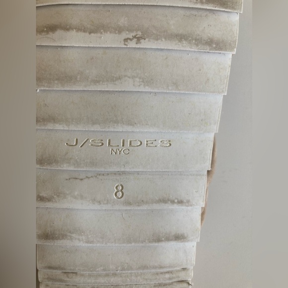 J/SLIDES NYC SIZE 8 - EUC - Leather Tess Flatform Shoes - Picture 10 of 10